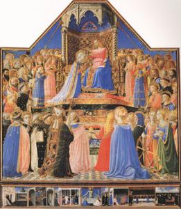 Fra Angelico The Coronation of the Virgin (mk05) Norge oil painting art
